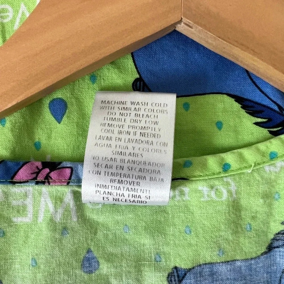 Disney Eeyore Scrub Top | Nursing | Small | Winnie The Pooh | Green - Picture 9 of 9